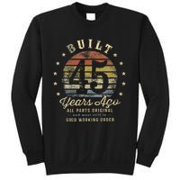 Built 45 Years Ago All Parts Original Gifts 45th Birthday Sweatshirt