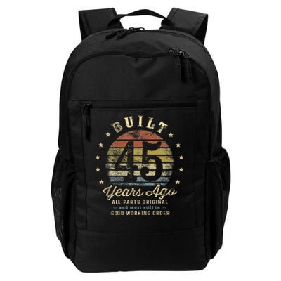 Built 45 Years Ago All Parts Original Gifts 45th Birthday Daily Commute Backpack