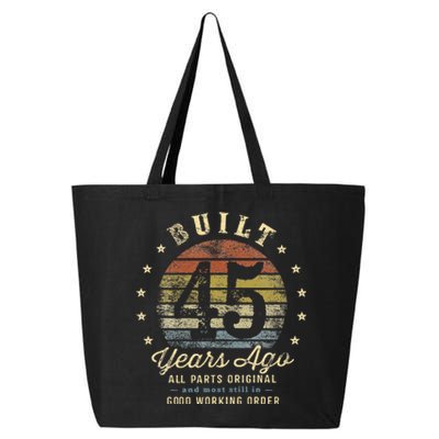 Built 45 Years Ago All Parts Original Gifts 45th Birthday 25L Jumbo Tote