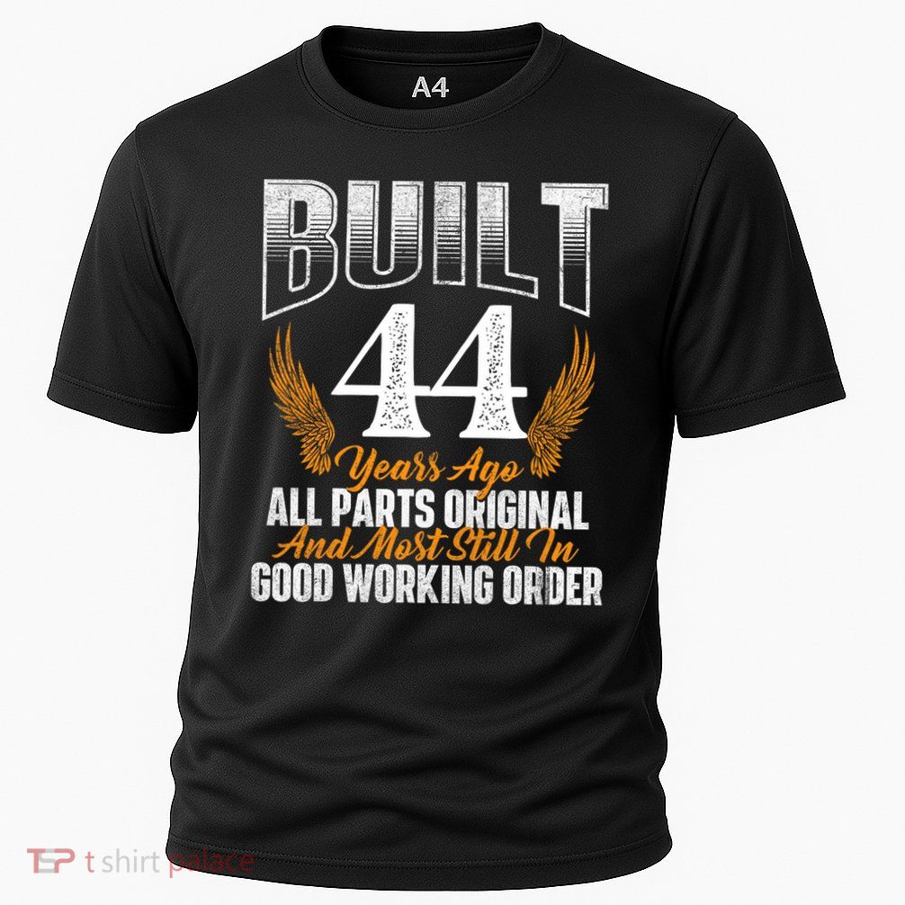 Built 44 Years Ago 44th Birthday 44 Years Old Bday Cooling Performance Crew T-Shirt