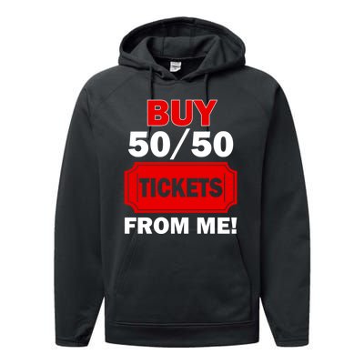 Buy 50 50 Tickets From Me Raffle Volunteer Fair Performance Fleece Hoodie