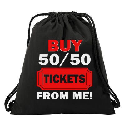 Buy 50 50 Tickets From Me Raffle Volunr Fair Drawstring Bag