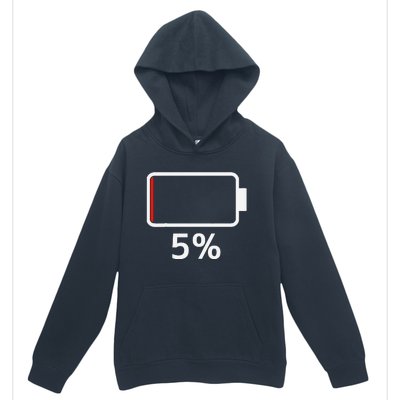 Battery 5 Charged Energy Battery Low Battery Low Dead Urban Pullover Hoodie