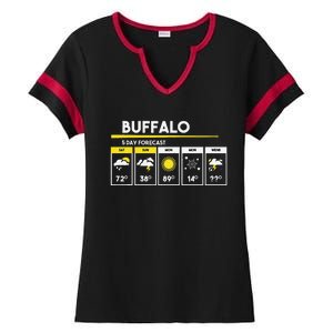 Buffalo 5 Days Forecast Ladies Halftime Notch Neck Tee