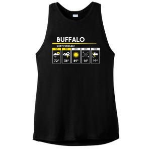 Buffalo 5 Days Forecast Ladies PosiCharge Tri-Blend Wicking Tank