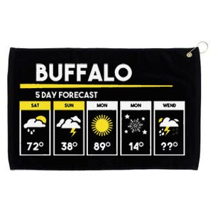 Buffalo 5 Days Forecast Grommeted Golf Towel