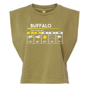 Buffalo 5 Days Forecast Garment-Dyed Women's Muscle Tee