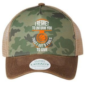 Basketball 5 Fouls Quote - Funny Basketball Legacy Tie Dye Trucker Hat