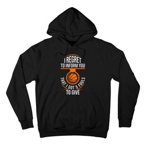 Basketball 5 Fouls Quote Funny Basketball Hoodie