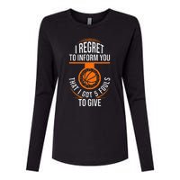 Basketball 5 Fouls Quote Funny Basketball Womens Cotton Relaxed Long Sleeve T-Shirt