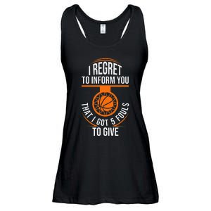 Basketball 5 Fouls Quote Funny Basketball Ladies Essential Flowy Tank