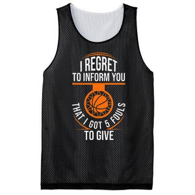 Basketball 5 Fouls Quote Funny Basketball Mesh Reversible Basketball Jersey Tank