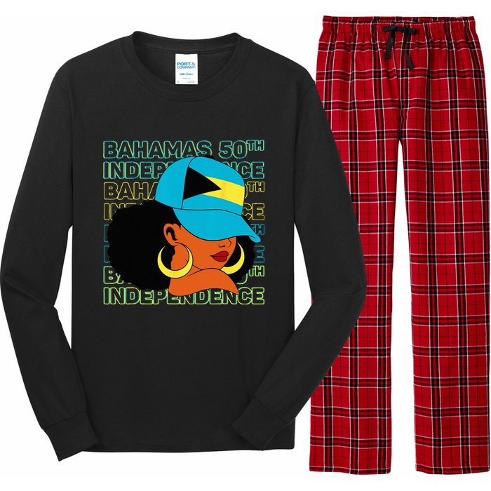 Bahamas 50th Independence Day Bahamian Bahamas Flag Long Sleeve Pajama Set