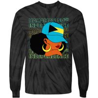 Bahamas 50th Independence Day Bahamian Bahamas Flag Tie-Dye Long Sleeve Shirt