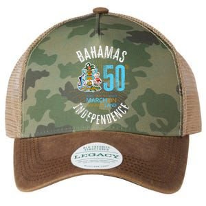 Bahamas 50th Independence Bahamian Flag Nassau Bahamas Flag Legacy Tie Dye Trucker Hat