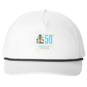 Bahamas 50th Independence Bahamian Flag Nassau Bahamas Flag Snapback Five-Panel Rope Hat