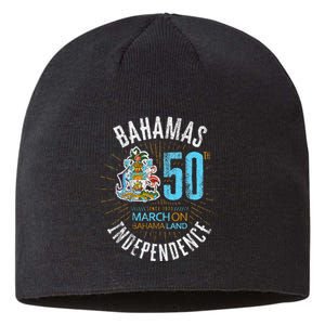 Bahamas 50th Independence Bahamian Flag Nassau Bahamas Flag Sustainable Beanie