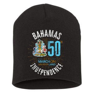 Bahamas 50th Independence Bahamian Flag Nassau Bahamas Flag Short Acrylic Beanie