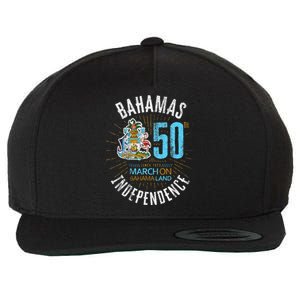 Bahamas 50th Independence Bahamian Flag Nassau Bahamas Flag Wool Snapback Cap