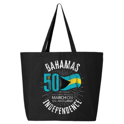 Bahamas 50th Independence Bahamian Flag Nassau Bahamas Flag 25L Jumbo Tote