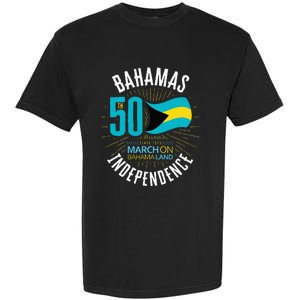 Bahamas 50th Independence Bahamian Flag Nassau Bahamas Flag Garment-Dyed Heavyweight T-Shirt