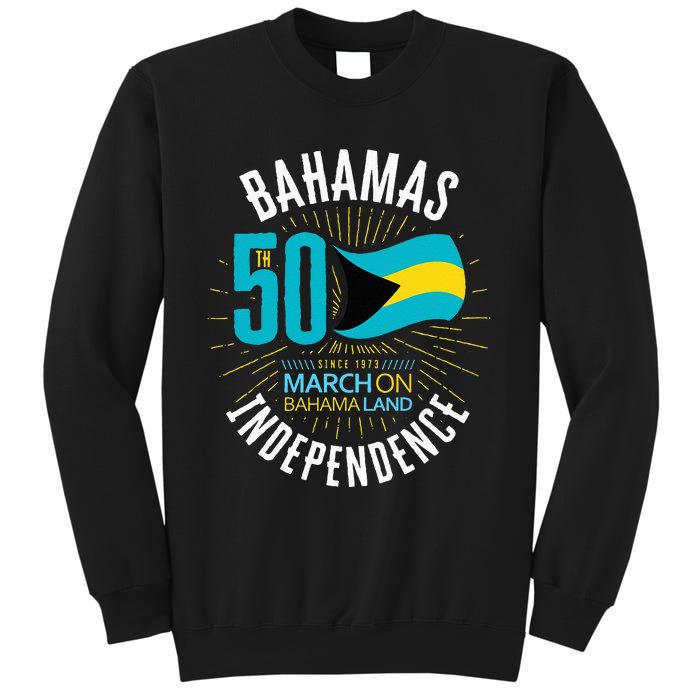 Bahamas 50th Independence Bahamian Flag Nassau Bahamas Flag Sweatshirt