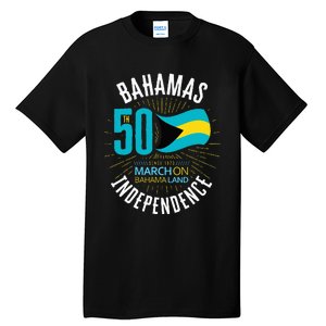 Bahamas 50th Independence Bahamian Flag Nassau Bahamas Flag Tall T-Shirt