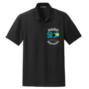 Bahamas 50th Independence Bahamian Flag Nassau Bahamas Flag Dry Zone Grid Polo