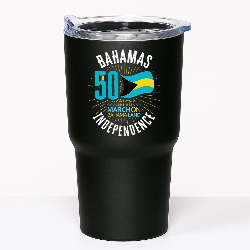 Bahamas 50th Independence Bahamian Flag Nassau Bahamas Flag Tumbler