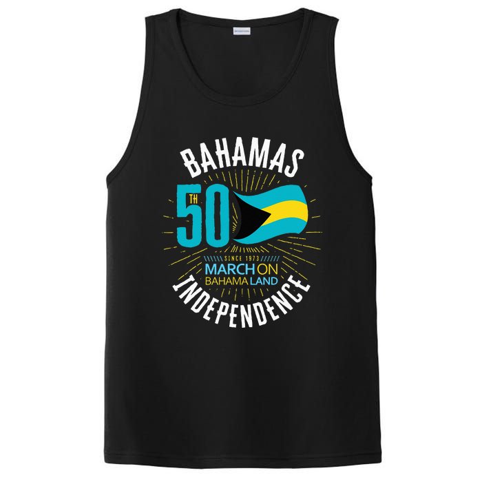 Bahamas 50th Independence Bahamian Flag Nassau Bahamas Flag PosiCharge Competitor Tank