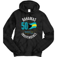 Bahamas 50th Independence Bahamian Flag Nassau Bahamas Flag Tie Dye Hoodie