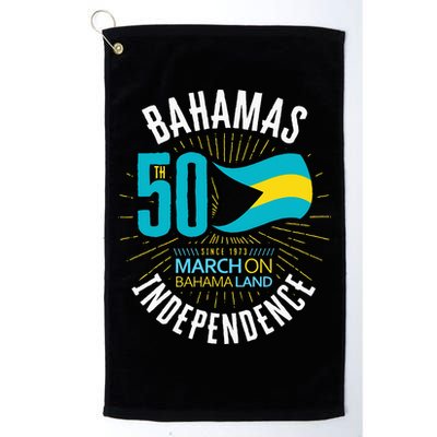Bahamas 50th Independence Bahamian Flag Nassau Bahamas Flag Golf Towel