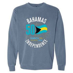 Bahamas 50th Independence Bahamian Flag Nassau Bahamas Flag Garment-Dyed Sweatshirt