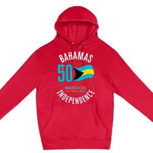 Bahamas 50th Independence Bahamian Flag Nassau Bahamas Flag Premium Pullover Hoodie