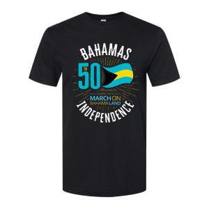 Bahamas 50th Independence Bahamian Flag Nassau Bahamas Flag Softstyle CVC T-Shirt