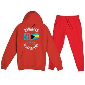 Bahamas 50th Independence Bahamian Flag Nassau Bahamas Flag Premium Hooded Sweatsuit Set