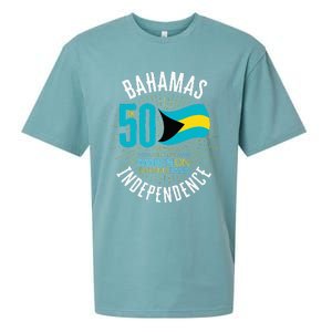 Bahamas 50th Independence Bahamian Flag Nassau Bahamas Flag Sueded Cloud Jersey T-Shirt