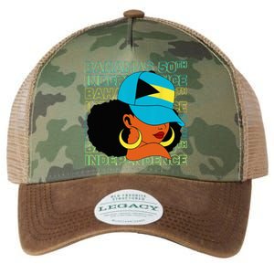 Bahamas 50th Independence Day Bahamian Flag Legacy Tie Dye Trucker Hat