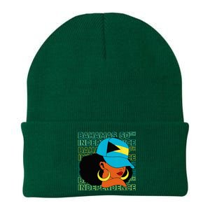 Bahamas 50th Independence Day Bahamian Flag Knit Cap Winter Beanie