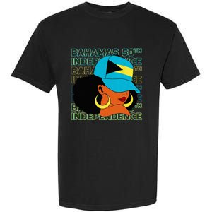 Bahamas 50th Independence Day Bahamian Flag Garment-Dyed Heavyweight T-Shirt