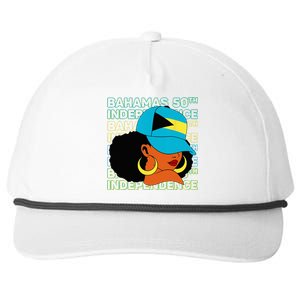 Bahamas 50th Independence Day Bahamian Flag Snapback Five-Panel Rope Hat