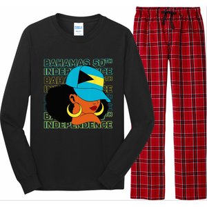 Bahamas 50th Independence Day Bahamian Flag Long Sleeve Pajama Set