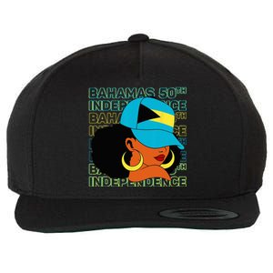 Bahamas 50th Independence Day Bahamian Flag Wool Snapback Cap