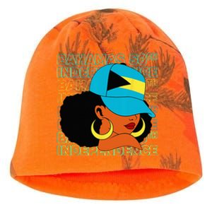 Bahamas 50th Independence Day Bahamian Flag Kati - Camo Knit Beanie