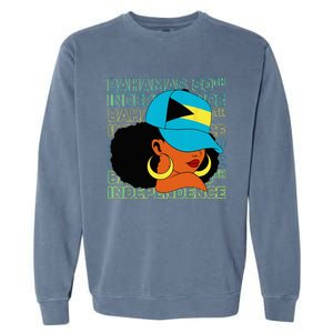 Bahamas 50th Independence Day Bahamian Flag Garment-Dyed Sweatshirt