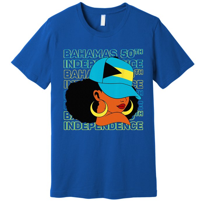 Bahamas 50th Independence Day Bahamian Flag Premium T-Shirt