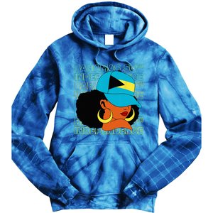 Bahamas 50th Independence Day Bahamian Flag Tie Dye Hoodie