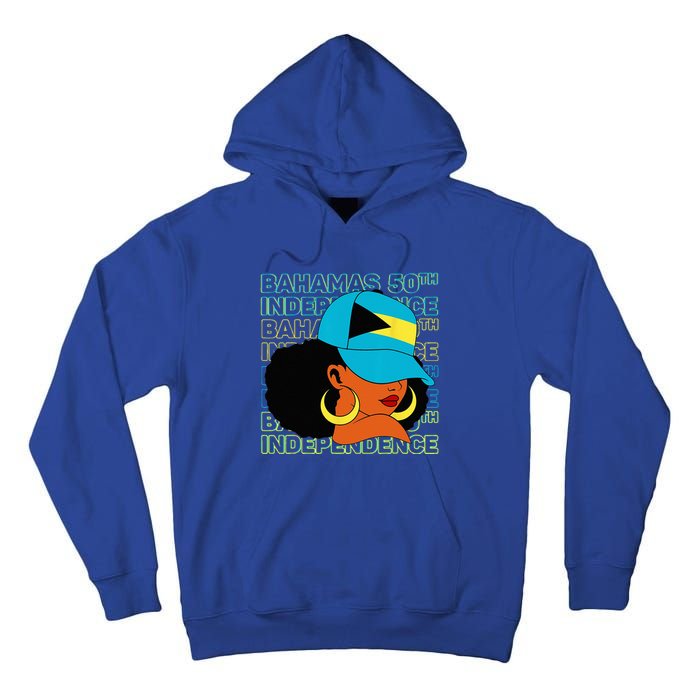 Bahamas 50th Independence Day Bahamian Flag Tall Hoodie