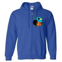 Bahamas 50th Independence Day Bahamian Flag Full Zip Hoodie