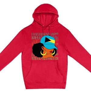 Bahamas 50th Independence Day Bahamian Flag Premium Pullover Hoodie